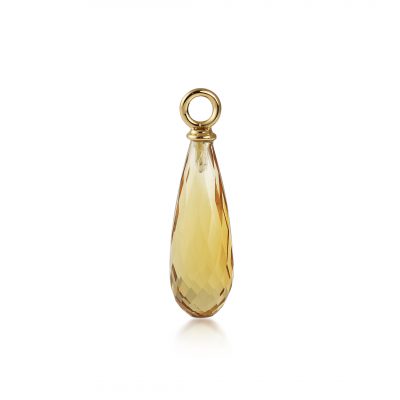 Juno Ear Pendants - Yellow Gold & Citrine Earrings