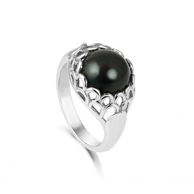 Protea Ring ~ Onyx