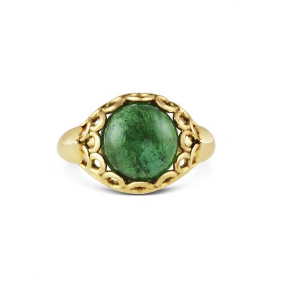 KATA Jewellery - Protea Ring ~ Green Tourmaline