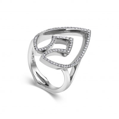 Kali Ring ~ White Gold | Adorned Diamond Spear