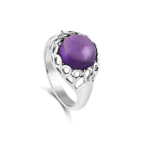 Protea Ring ~ Amethyst