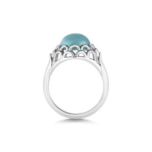 Protea Ring ~ Aquamarine