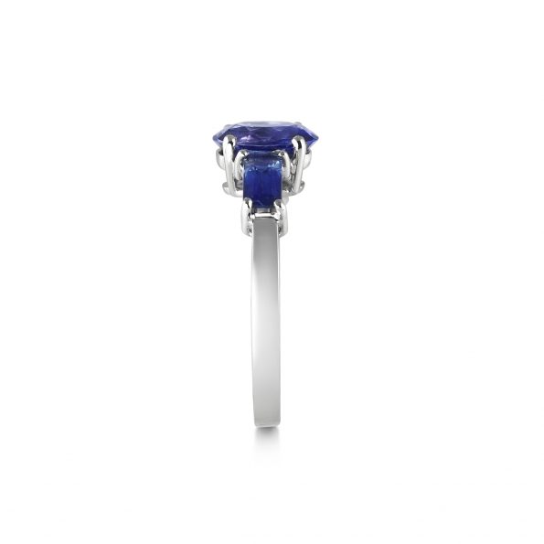 Selene ~ Sapphire & White Gold Ring - Image 3