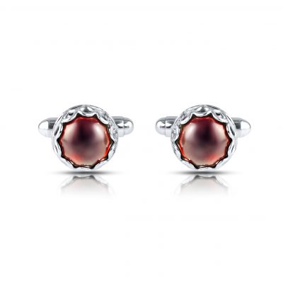 Garnet Protea Cufflinks