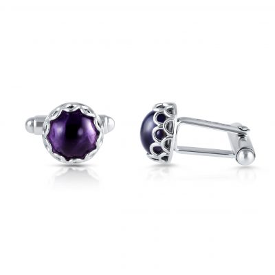 Amethyst Protea Cufflinks