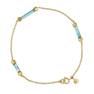 Aquamarine Crystal Bracelet