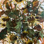 autumn-sunflowers-jude-askey-brown-oil-painting.jpg Autumn Sunflowers original oil painting by Jude Askey-Brown, a richly textured floral artwork in warm earthy tones, available at KATA Tunbridge Wells