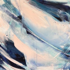 Daydreaming by Caroline Martin, original mixed media abstract painting at KATA Tunbridge Wells
