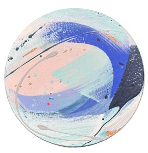 Dreaming in Colour by Caroline Martin, original mixed media artwork on wood panel at KATA Tunbridge Wells