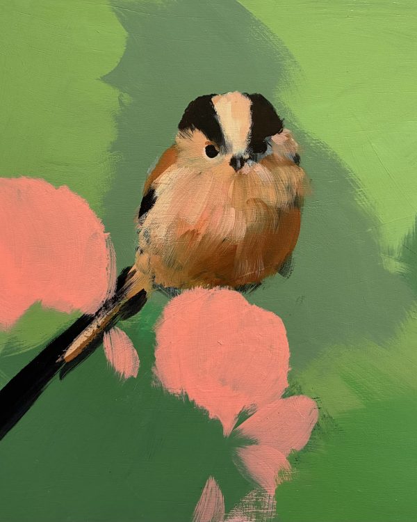 art-kata-journal.jpg Heidi Langridge long-tailed tit artwork, featured for KATA Journal Art&Artists