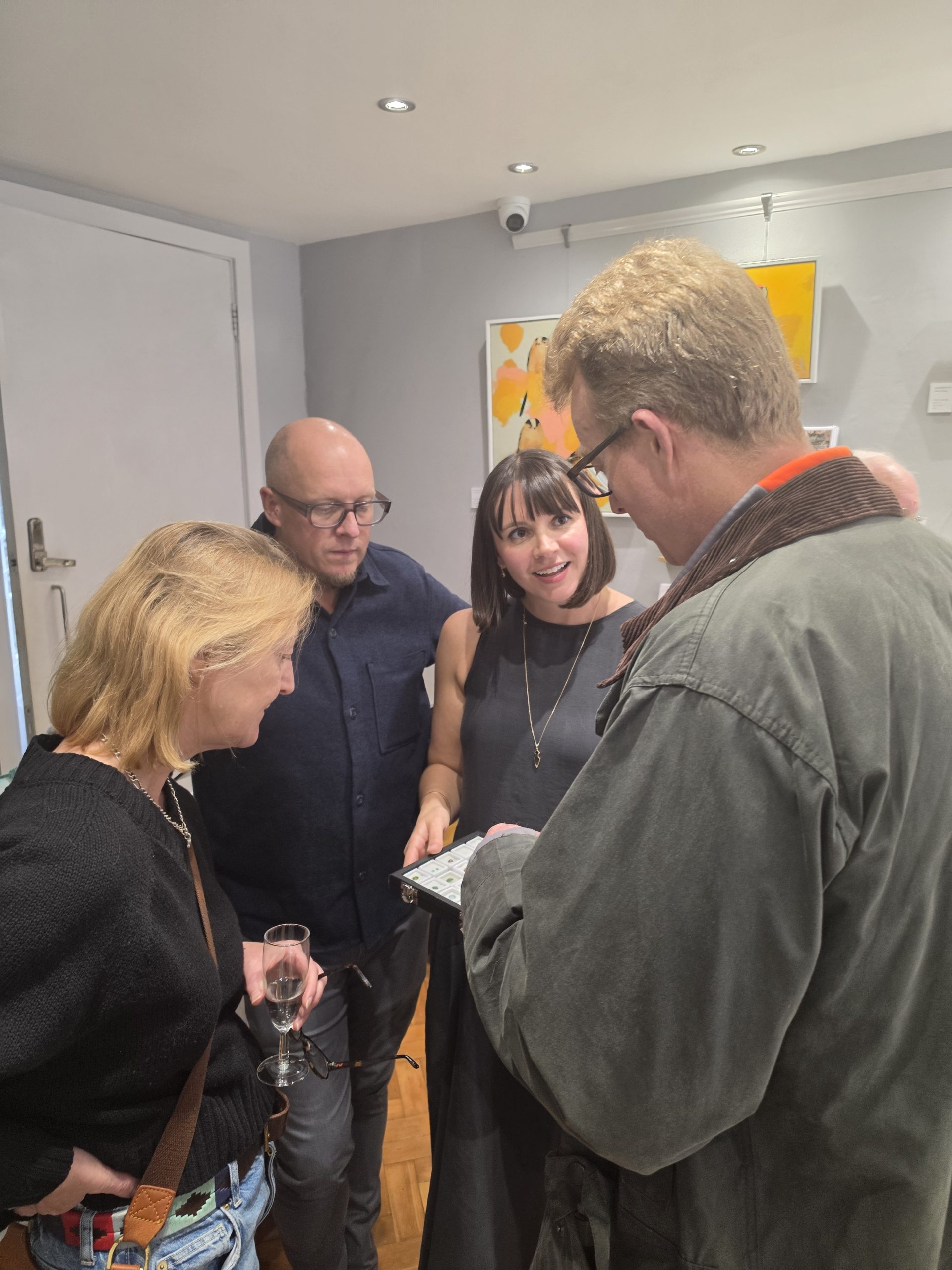 Guests sharing a conversation with Jennifer Kata during the Meet the Artist afternoon at KATA Jewellery.