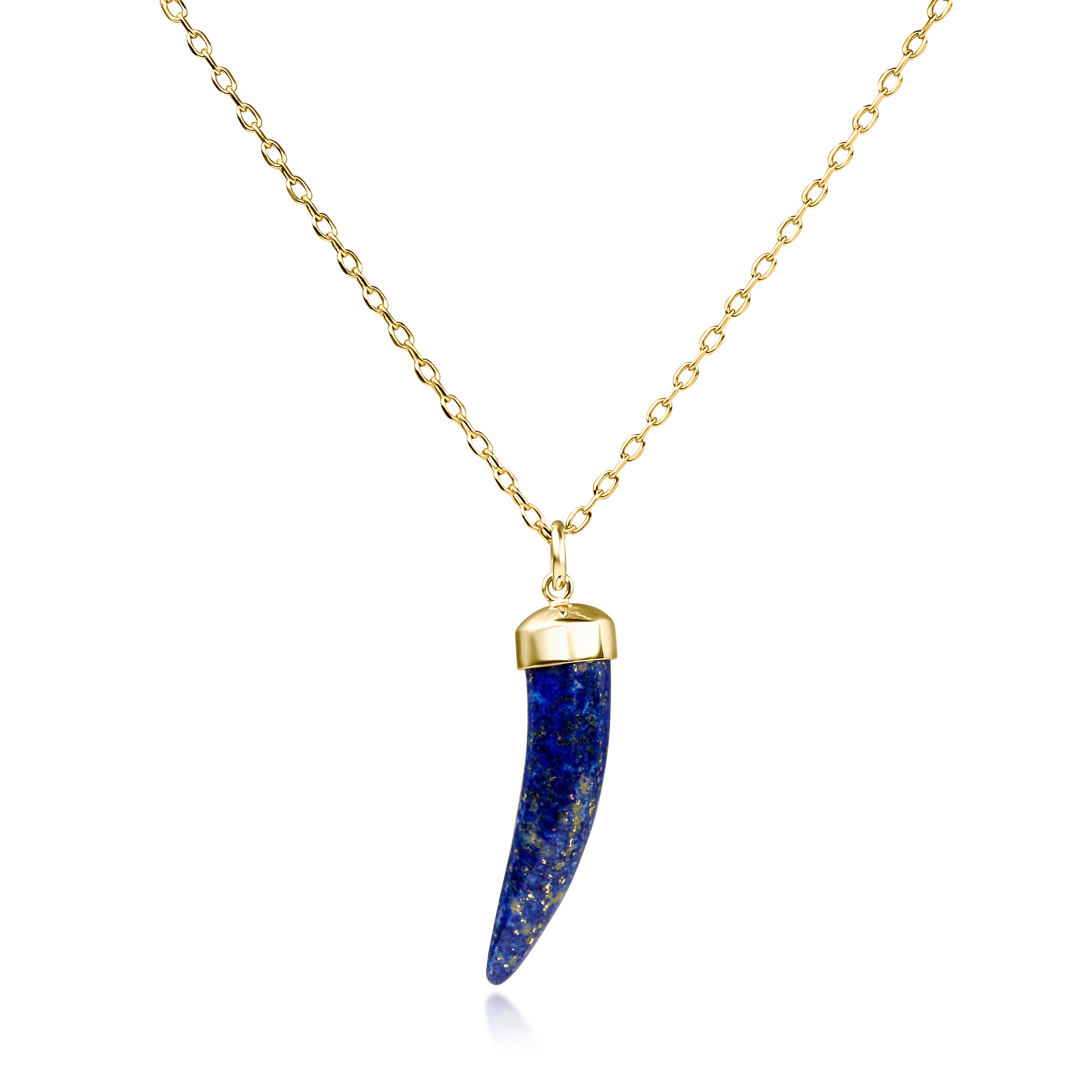 Kin ~ Lapis Lazuli Horn Pendant