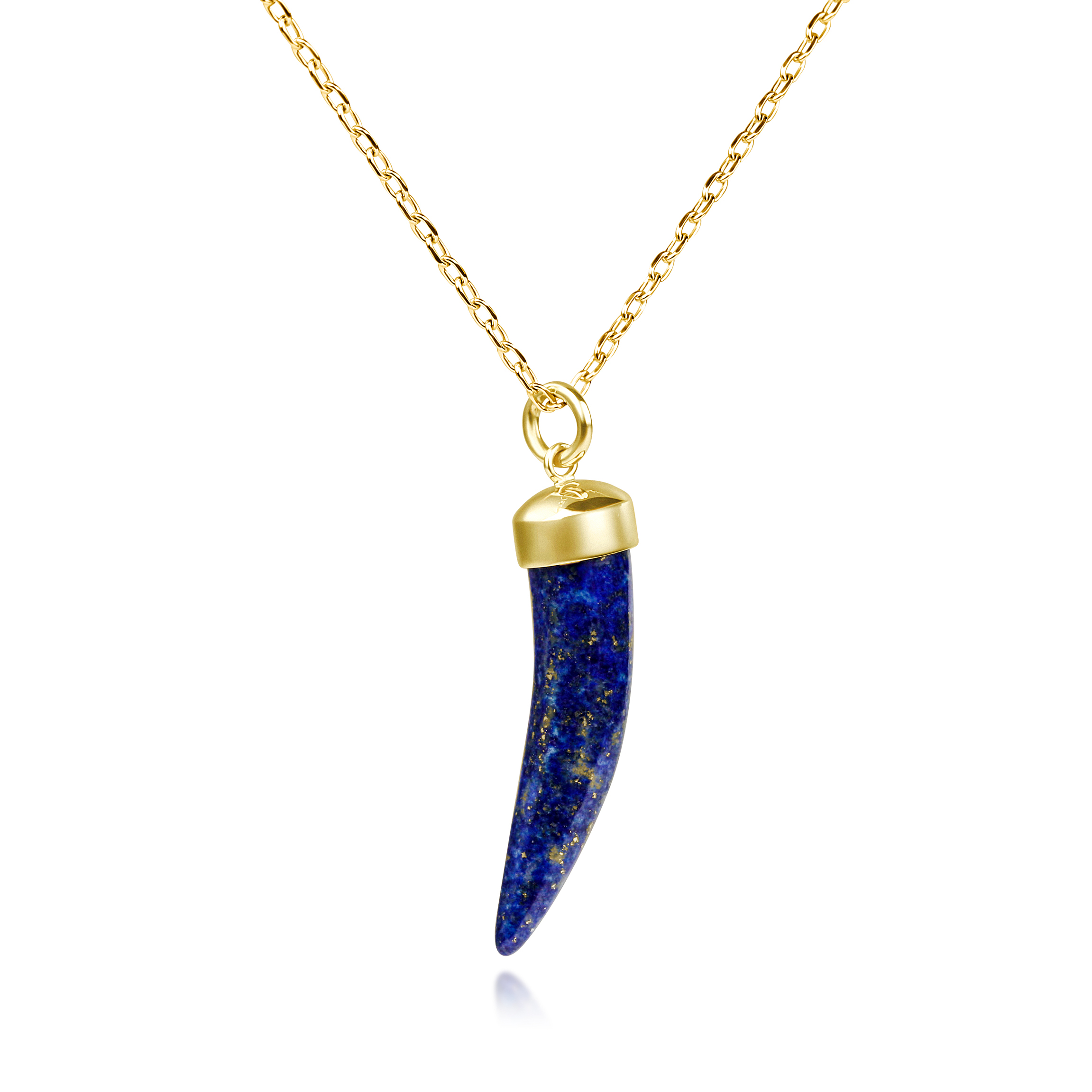 Kin ~ Lapis Lazuli Horn Pendant - Image 2