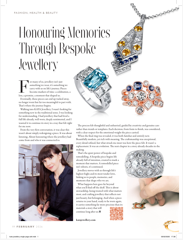 honouring-memories-through-bespoke-jewellery-kata.jpg Read Honouring Memories Through Bespoke Jewellery, a feature about meaningful jewellery design and remodelling at KATA.